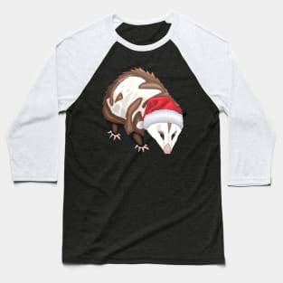 Christmas Possum Baseball T-Shirt